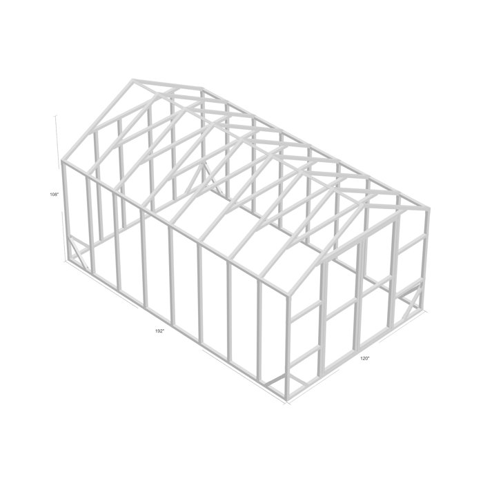 EZ Frames 10' W x 16' D DIY Storage Shed Kit & Reviews Wayfair